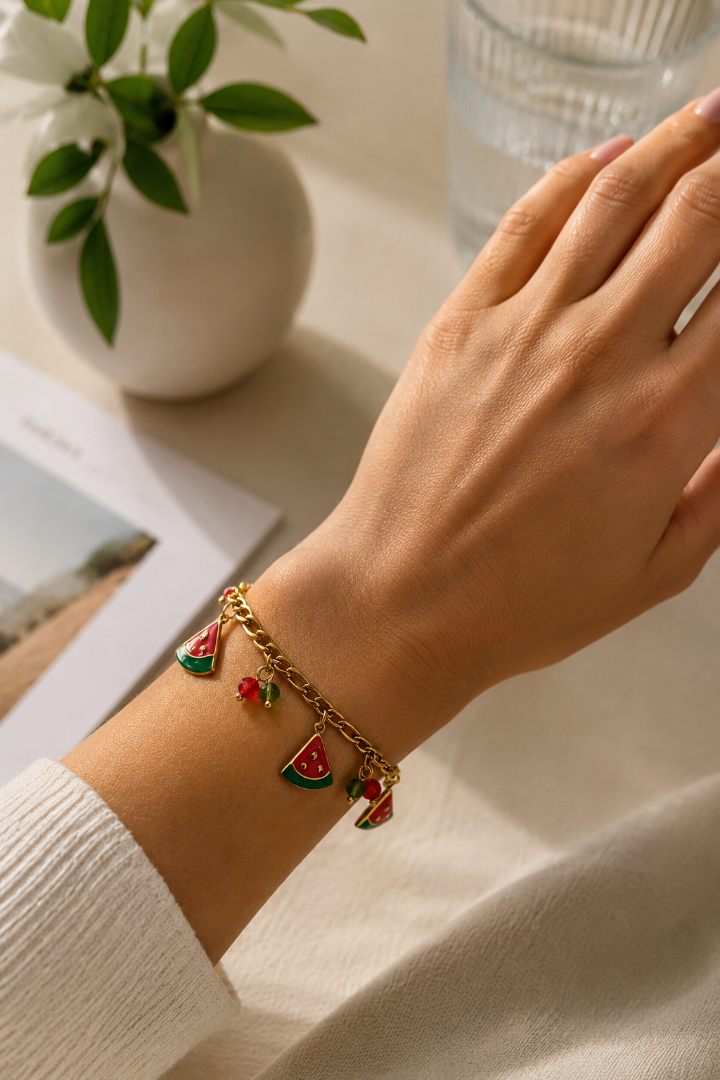 Watermelon Charm Bracelet